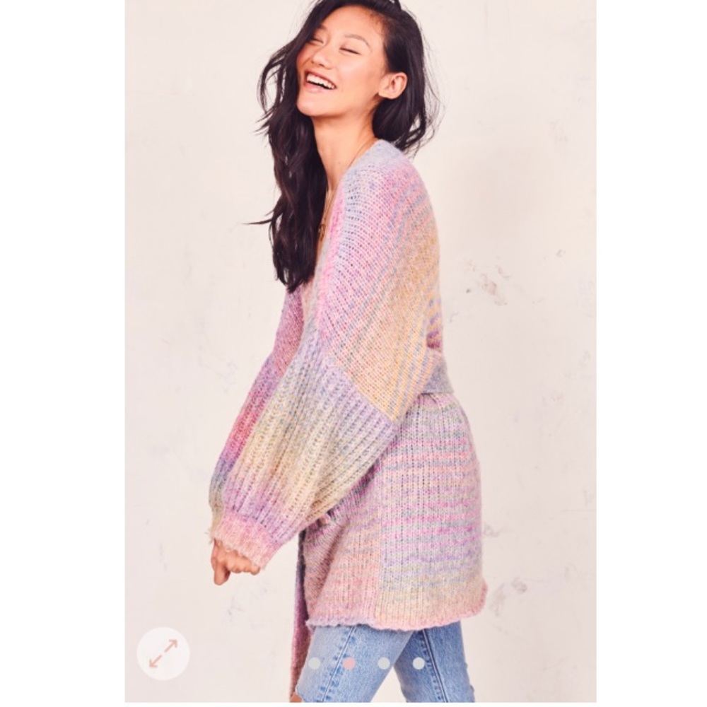 RARE Loveshackfancy Ombré Cardigan Sweater - Picture 7 of 16